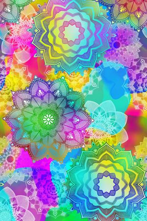 曼陀罗印花华亿平台图片