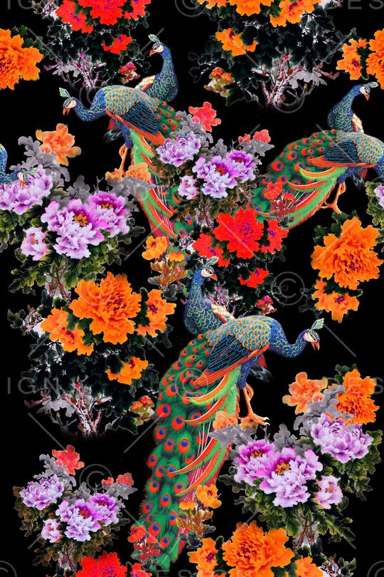 花朵印花华亿平台图片