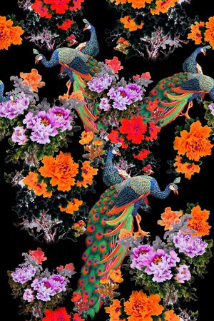 花朵印花华亿平台图片