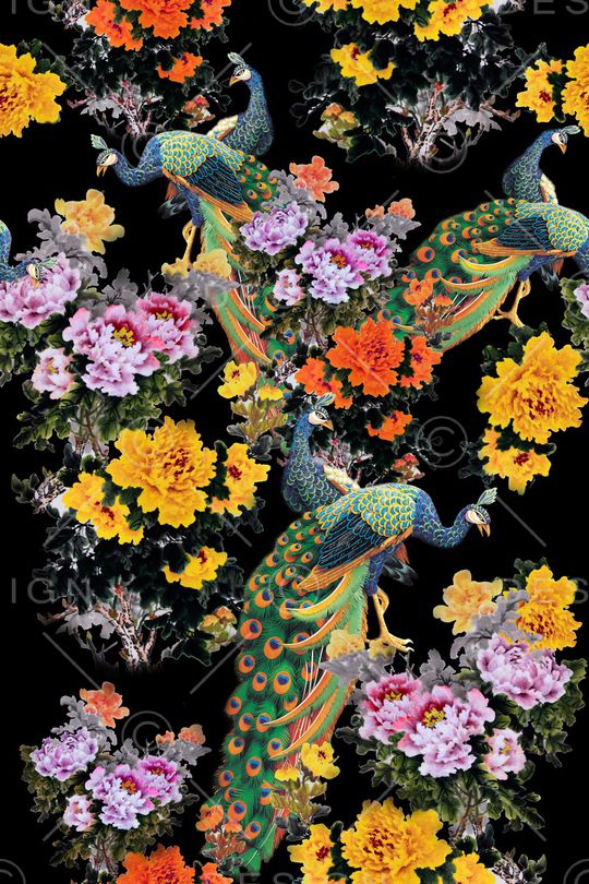 花朵印花华亿平台图片