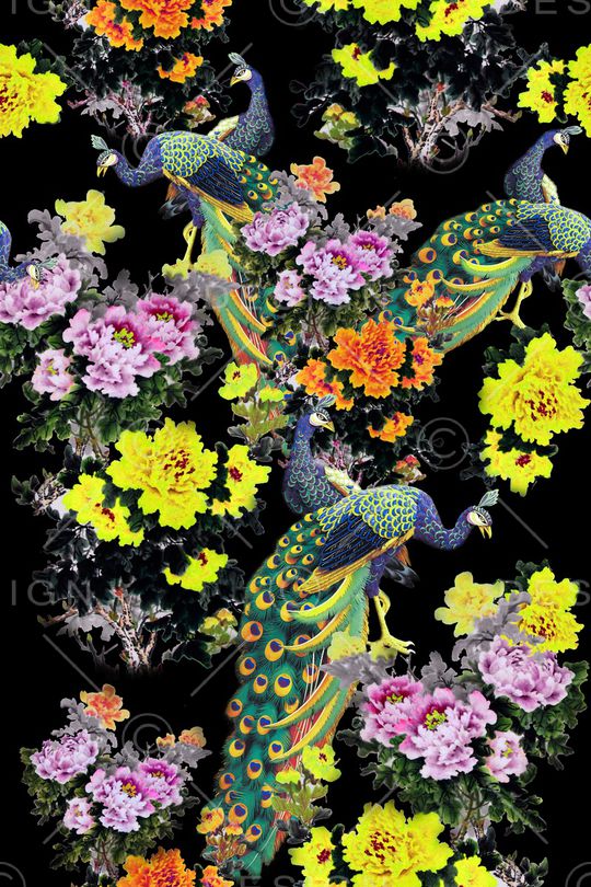 花朵印花华亿平台图片