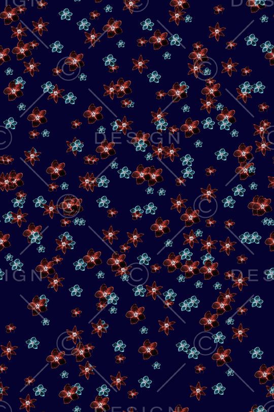 三色堇印花华亿平台图片