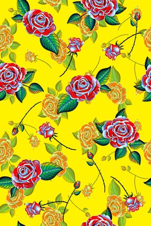 轻松花卉印花华亿平台图片