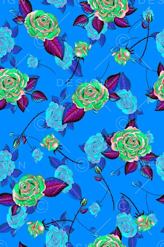 轻松花卉印花华亿平台图片