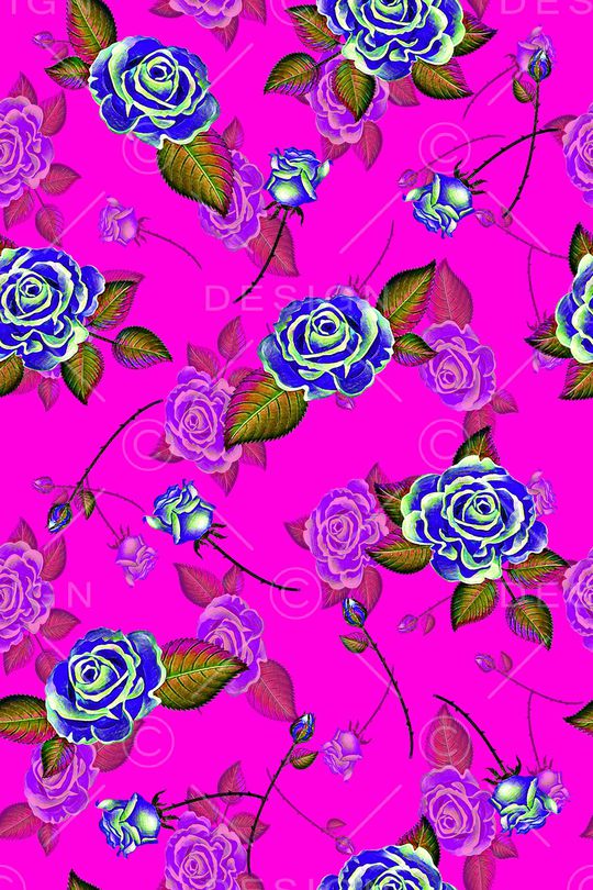 轻松花卉印花华亿平台图片