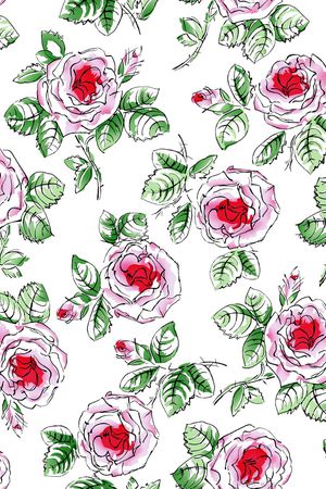 玫瑰印花华亿平台图片