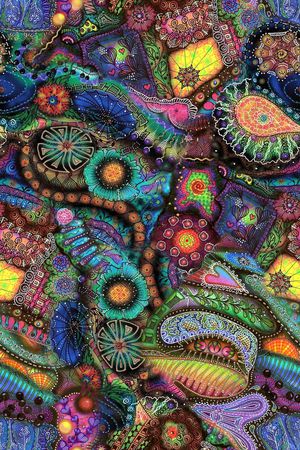 抽象印花华亿平台图片