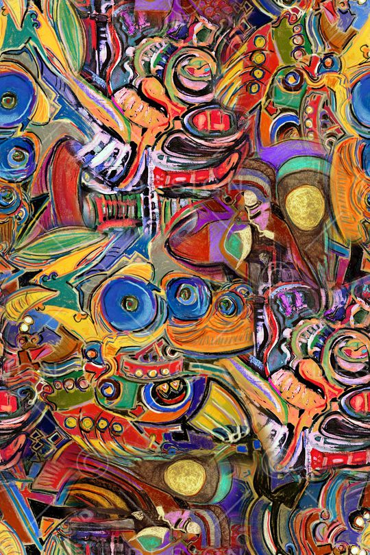 抽象印花华亿平台图片