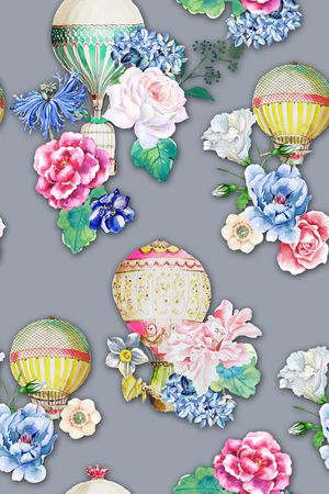 热气球印花华亿平台图片