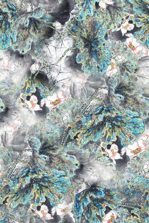 手绘印花华亿平台图片