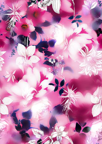 759824-花卉朦胧底纹加标本花卉