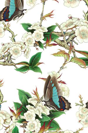 梅花印花华亿平台图片