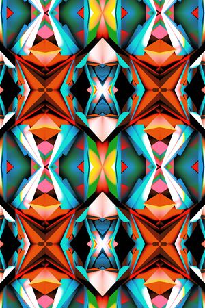 不规则几何印花华亿平台图片