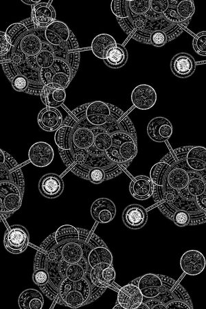 圆形印花华亿平台图片