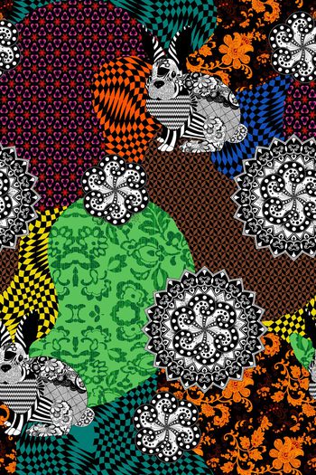 759892-曼陀罗部落风拼接