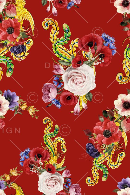 大红印花华亿平台图片