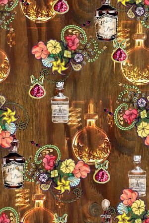 酒瓶印花华亿平台图片