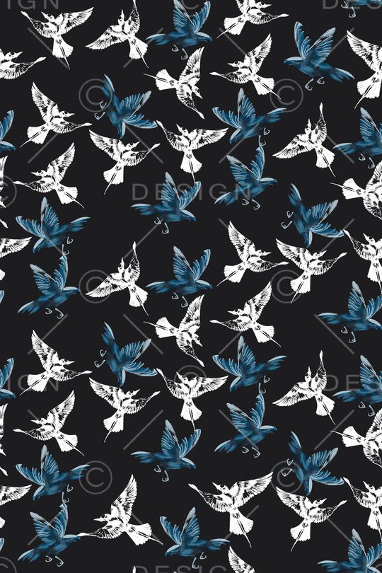 水墨印花华亿平台图片