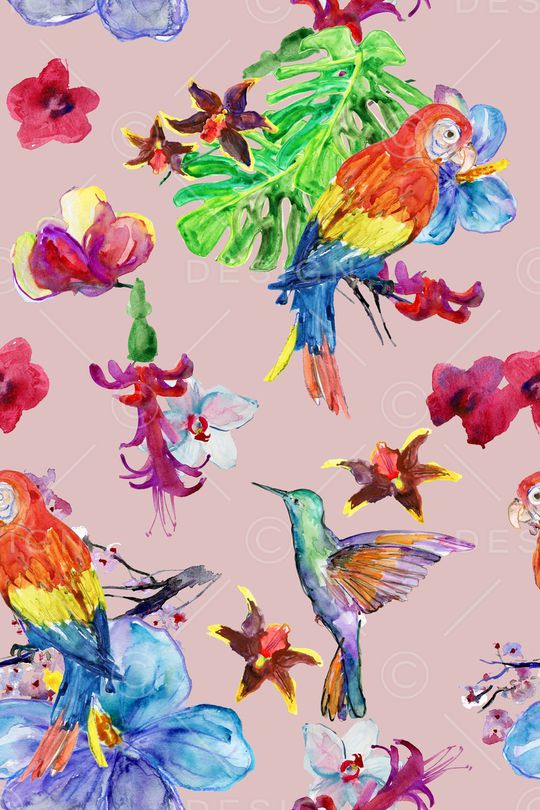 水彩印花华亿平台图片