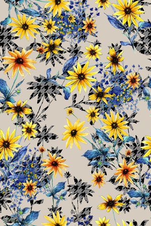 水墨印花华亿平台图片