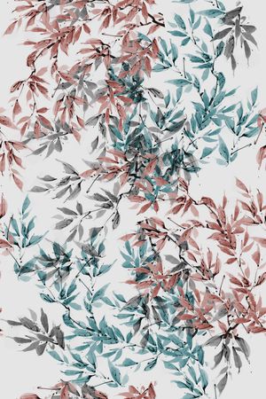 水墨印花华亿平台图片