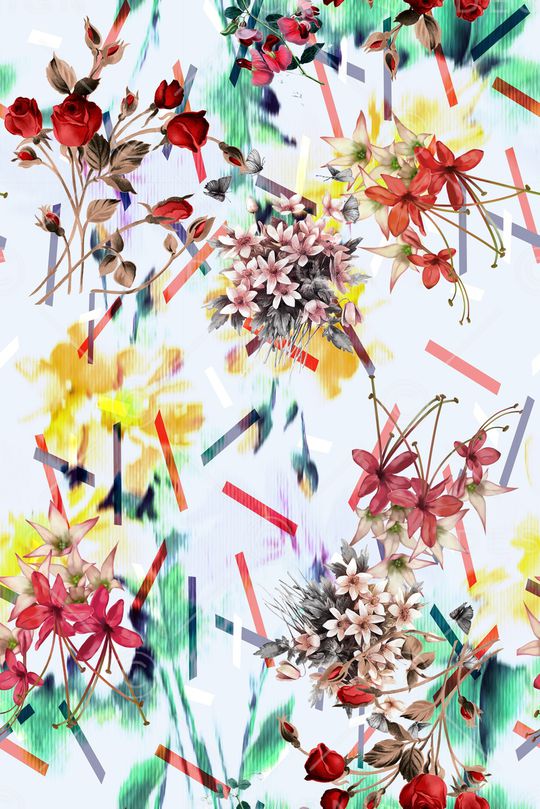 小碎花印花华亿平台图片