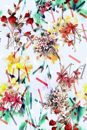 小碎花印花华亿平台图片