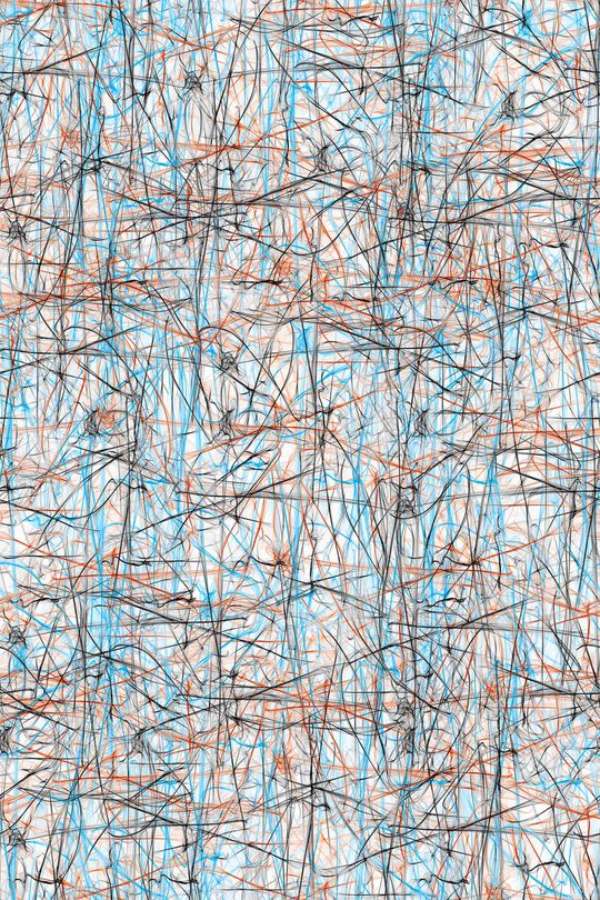 波浪条纹印花华亿平台图片