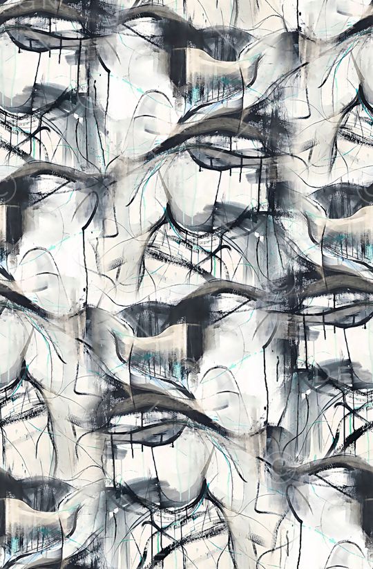 抽象水彩纹理印花华亿平台图片