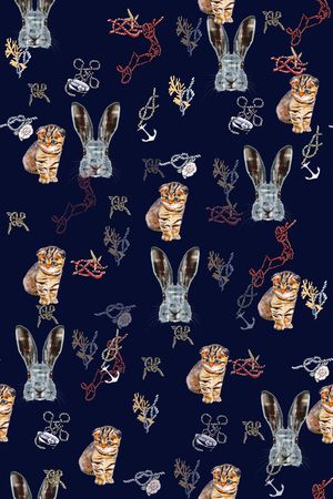 动物纹印花华亿平台图片