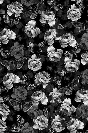 黑白印花华亿平台图片