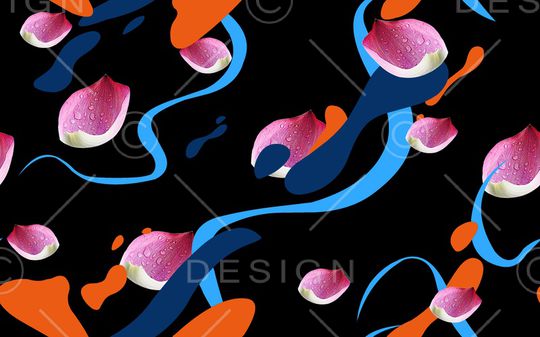 不规则几何印花华亿平台图片