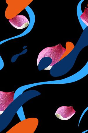 不规则几何印花华亿平台图片