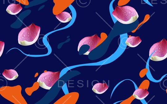 不规则几何印花华亿平台图片