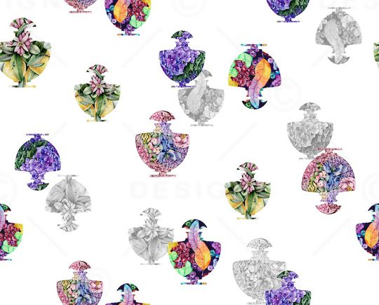 香水瓶印花华亿平台图片