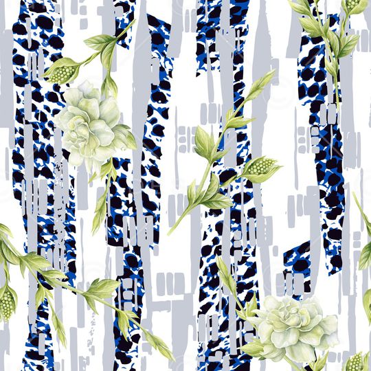 花卉印花华亿平台图片