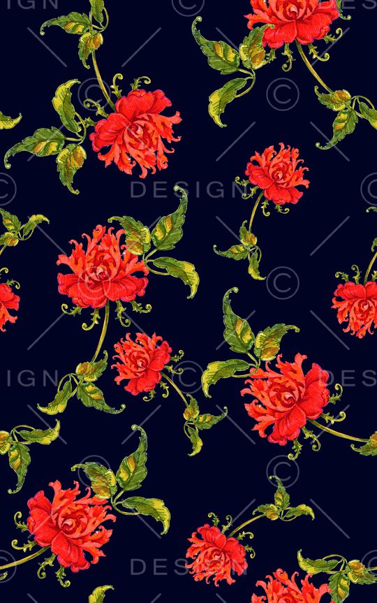 兰花印花华亿平台图片