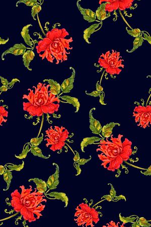 兰花印花华亿平台图片