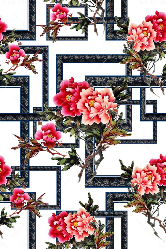 花朵印花华亿平台图片