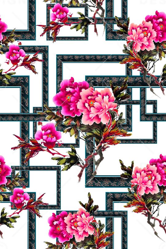 花朵印花华亿平台图片