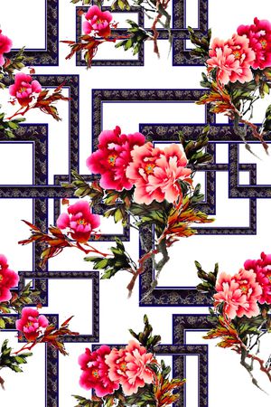 花朵印花华亿平台图片