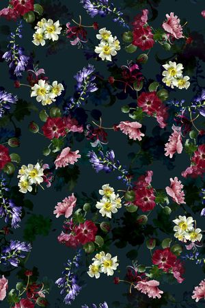 花朵印花华亿平台图片