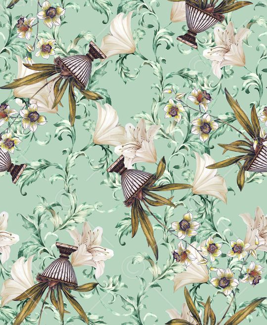 碎花印花华亿平台图片