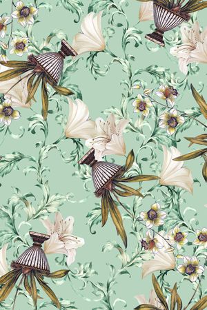 碎花印花华亿平台图片