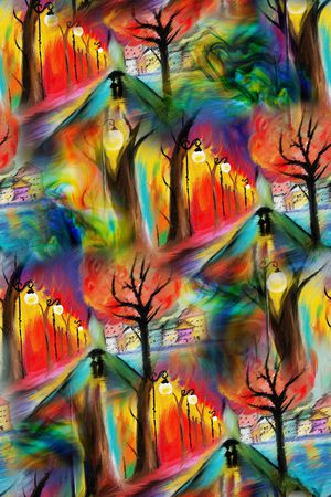 抽象印花华亿平台图片