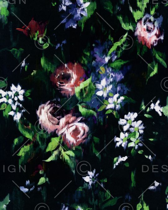 牡丹印花华亿平台图片