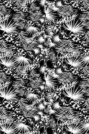 树叶印花华亿平台图片