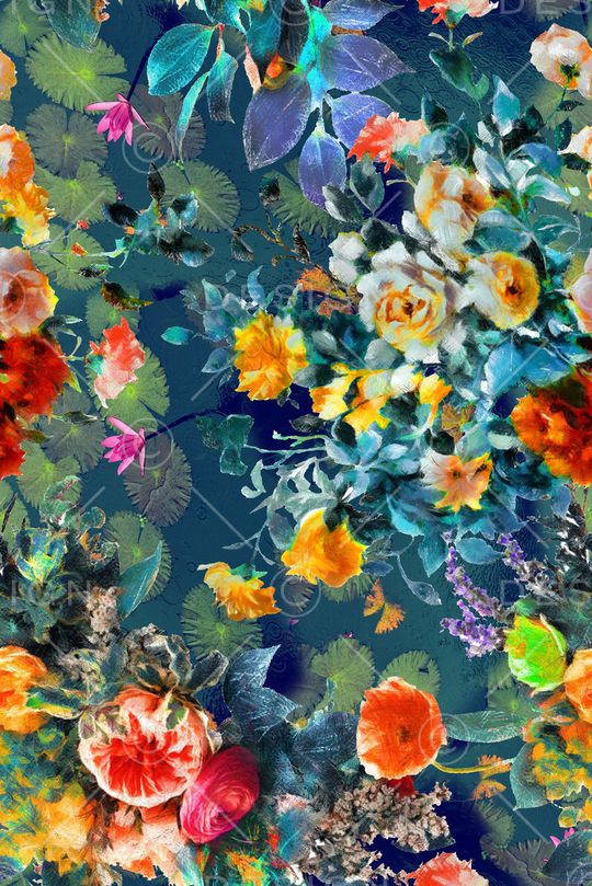 手绘印花华亿平台图片