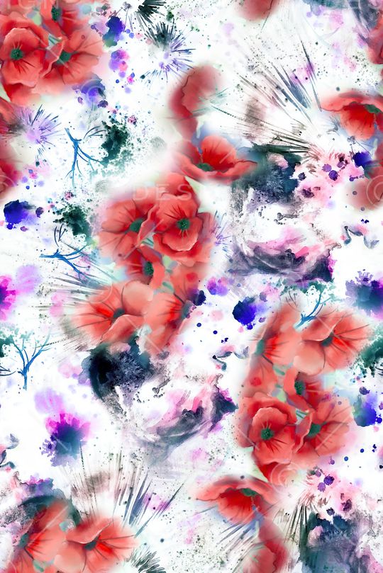 手绘印花华亿平台图片