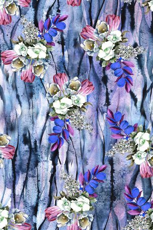 水墨印花华亿平台图片